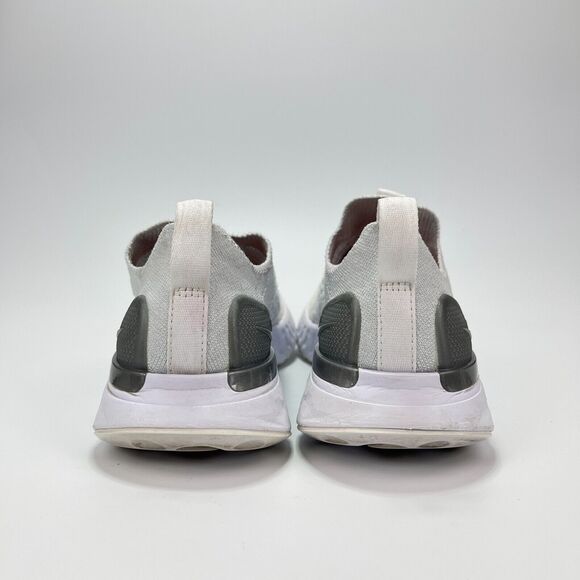 Nike Phantom Run Flyknit 2 True White Silver Slip-On Shoes Women's Size 6 - Picture 4 of 10